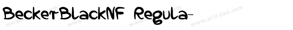 BeckerBlackNF Regula字体转换